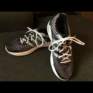 Adidas Duramo Running Shoes Black White Polka Dot